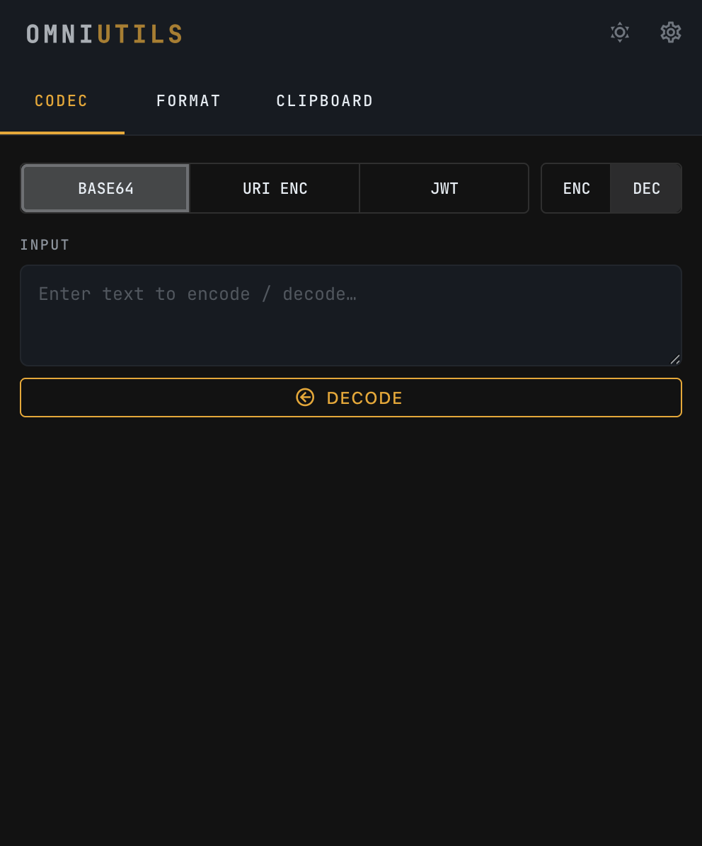 Codec screenshot